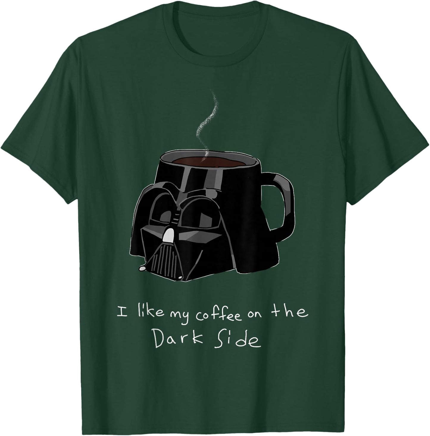 Star Wars Darth Vader Mug I Like My Coffee On The Dark Side T-Shirt - T-Shirt | Forest