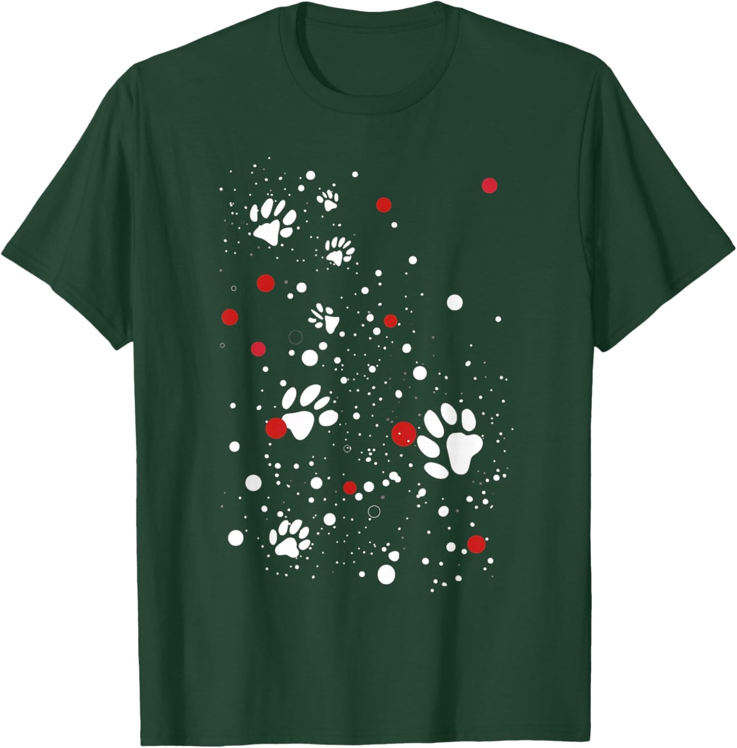 Puppy Paw Prints T-Shirt - T-Shirt | Forest