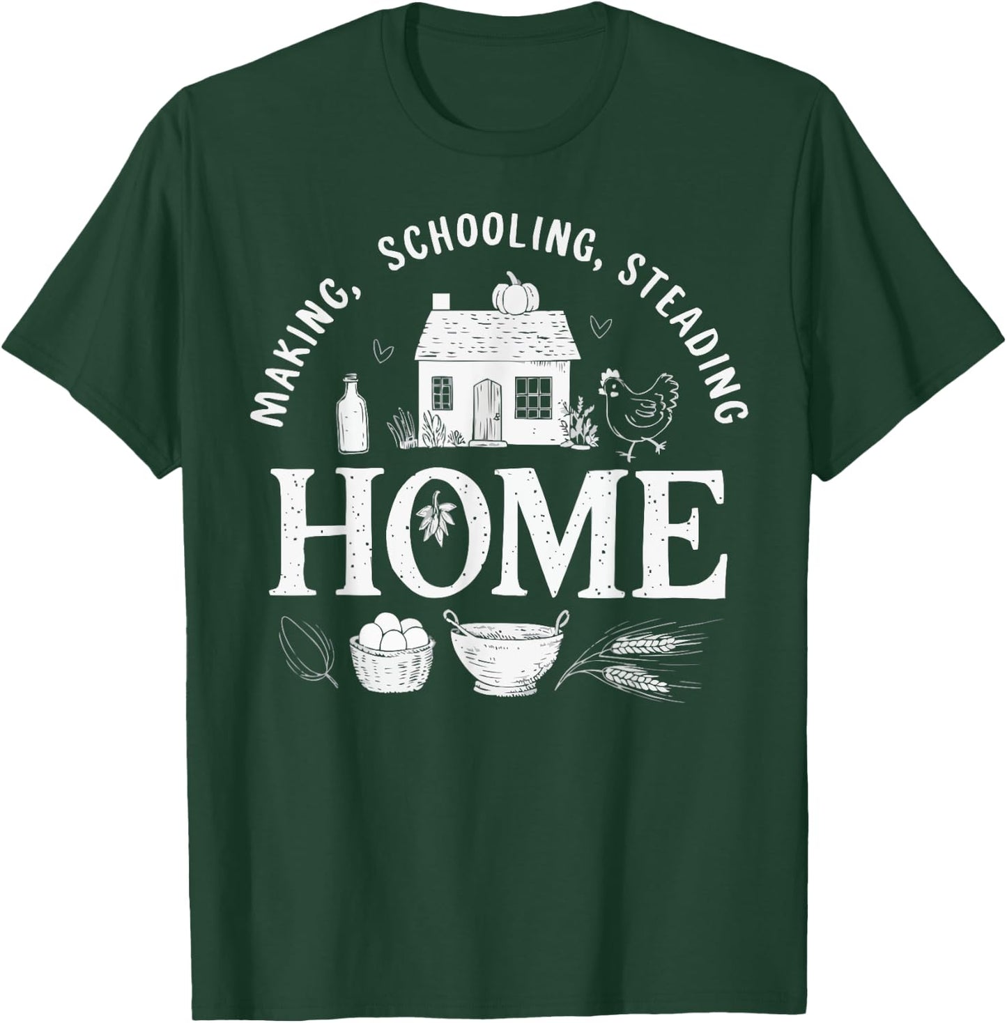 Homeschool Mom Homeschooling Parent Teacher Education Women T-Shirt - T-Shirt | Forest