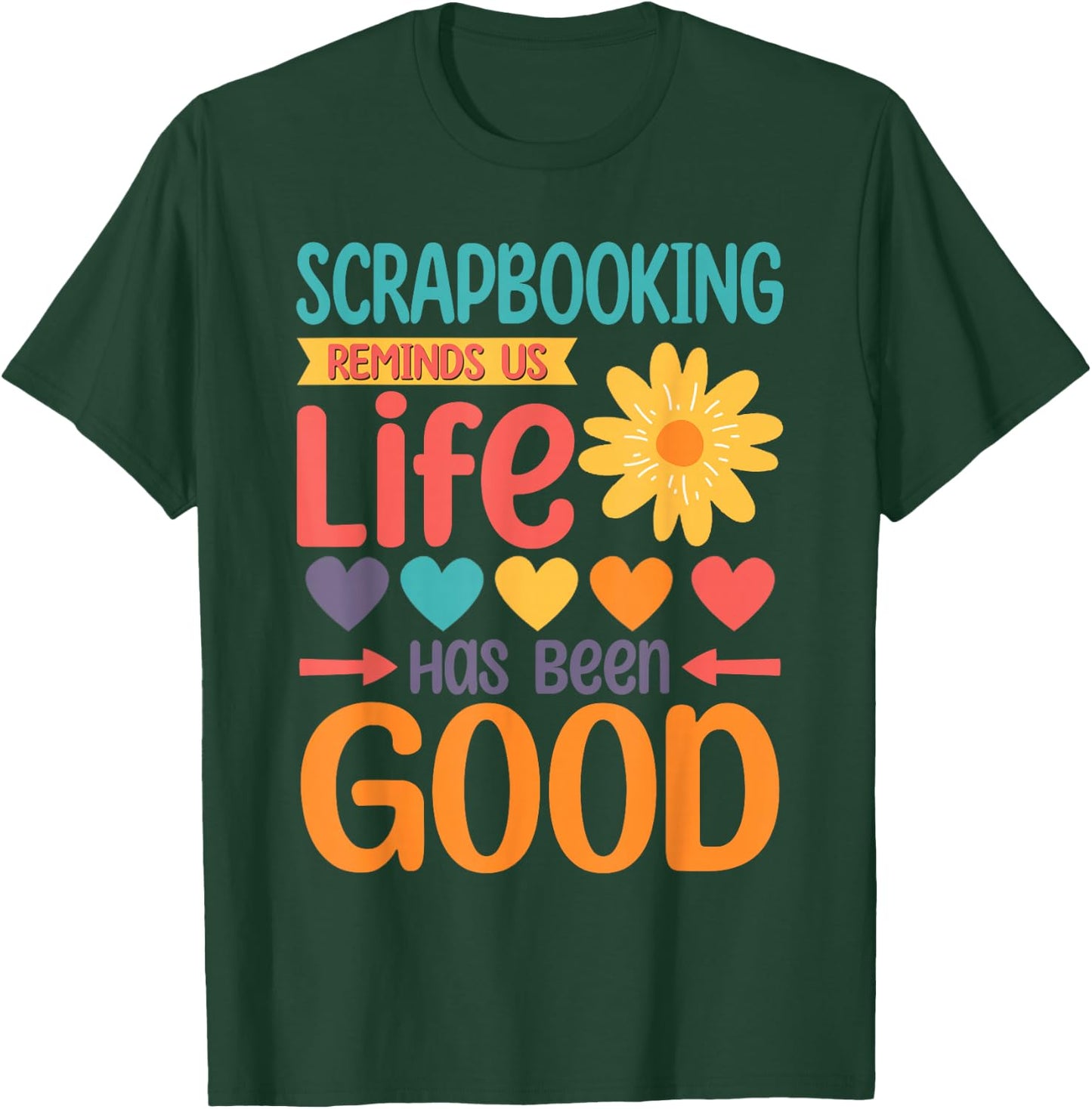 Retro Scrapbooking Funny Paper Scrapbook Women Kids T-Shirt - T-Shirt | Forest