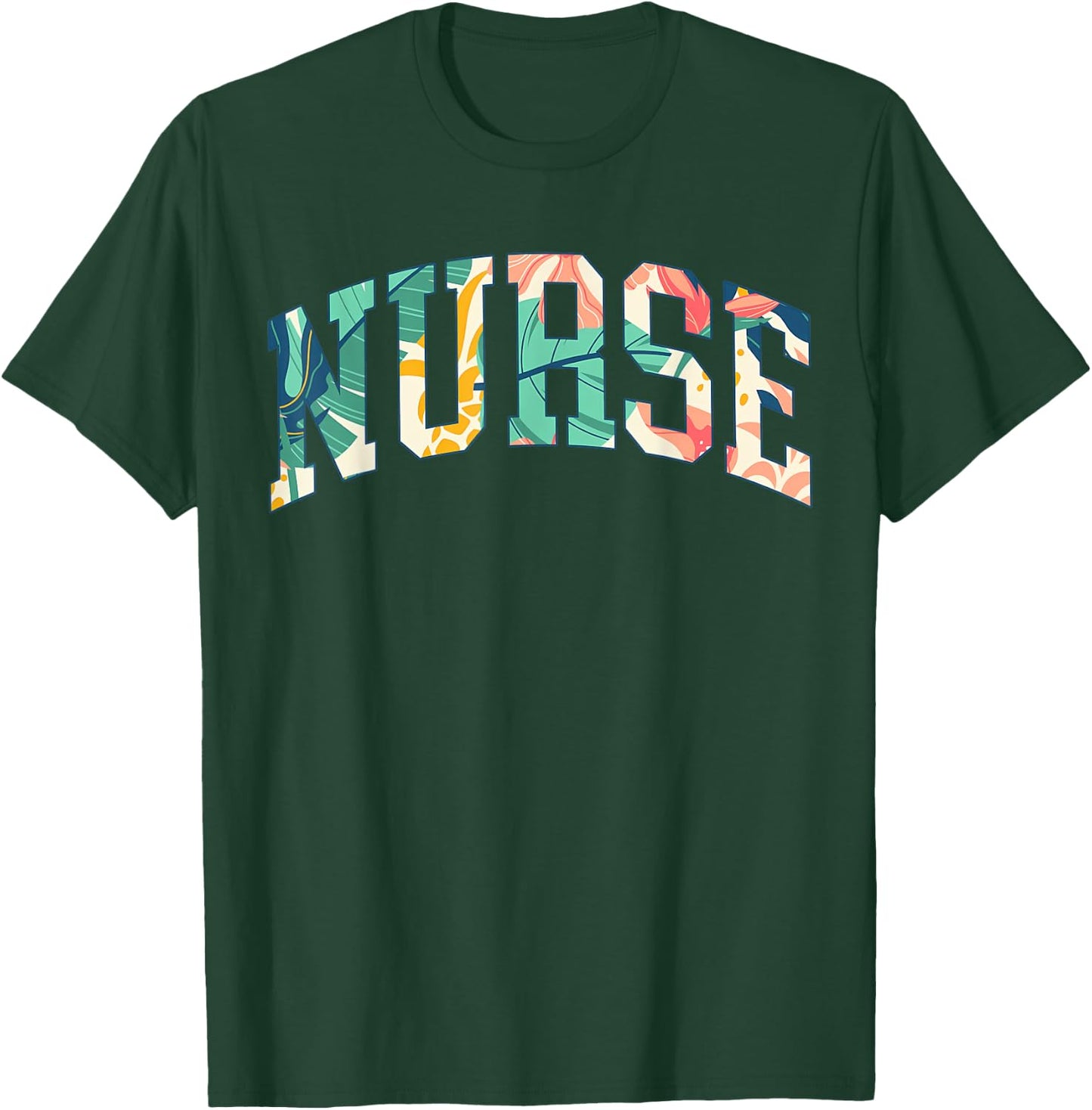 Nurse Tropical Plants Nurse Hawaii Island Vacation Aloha T-Shirt - T-Shirt | Forest