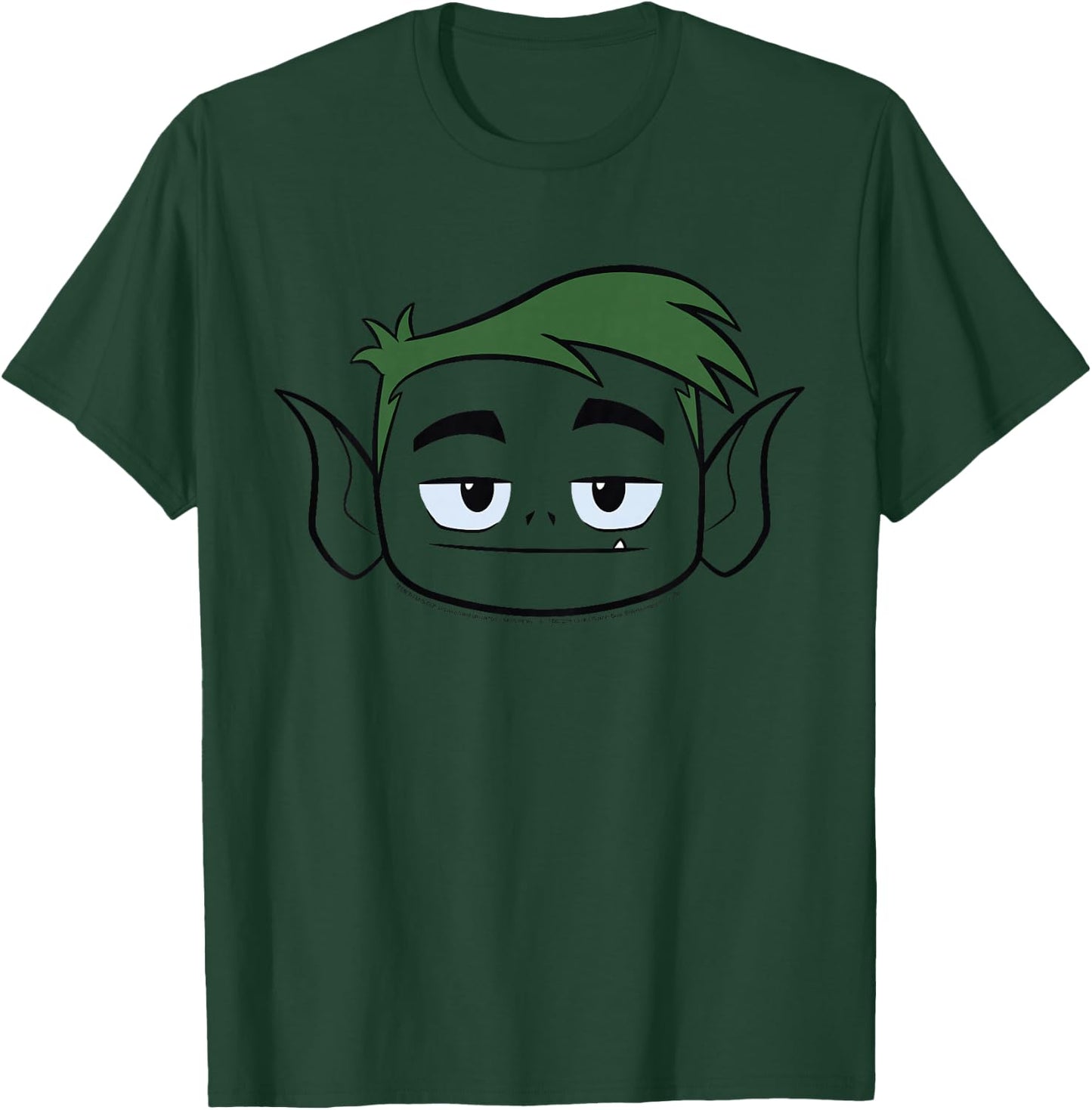 Kids DC Comics Teen Titans Go! Beast Boy Big Face T-Shirt - T-Shirt | Forest