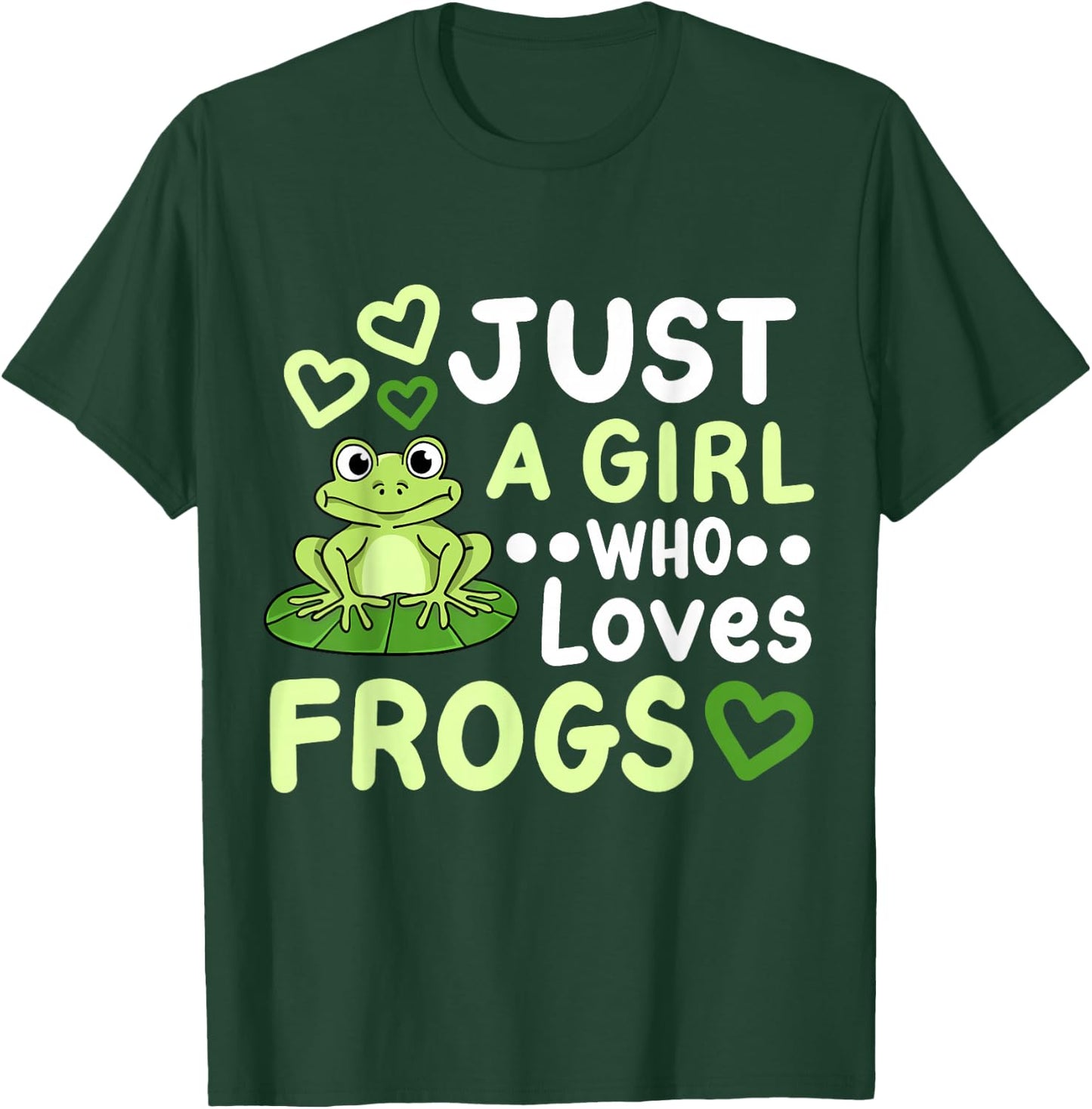 Frog Frogs Frog Owner Frog Lover for Girls Women T-Shirt - T-Shirt | Forest