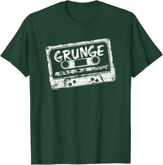 Grunge Music 90s Alternative Mixtape Retro Band & Concert T-Shirt - T-Shirt | Forest