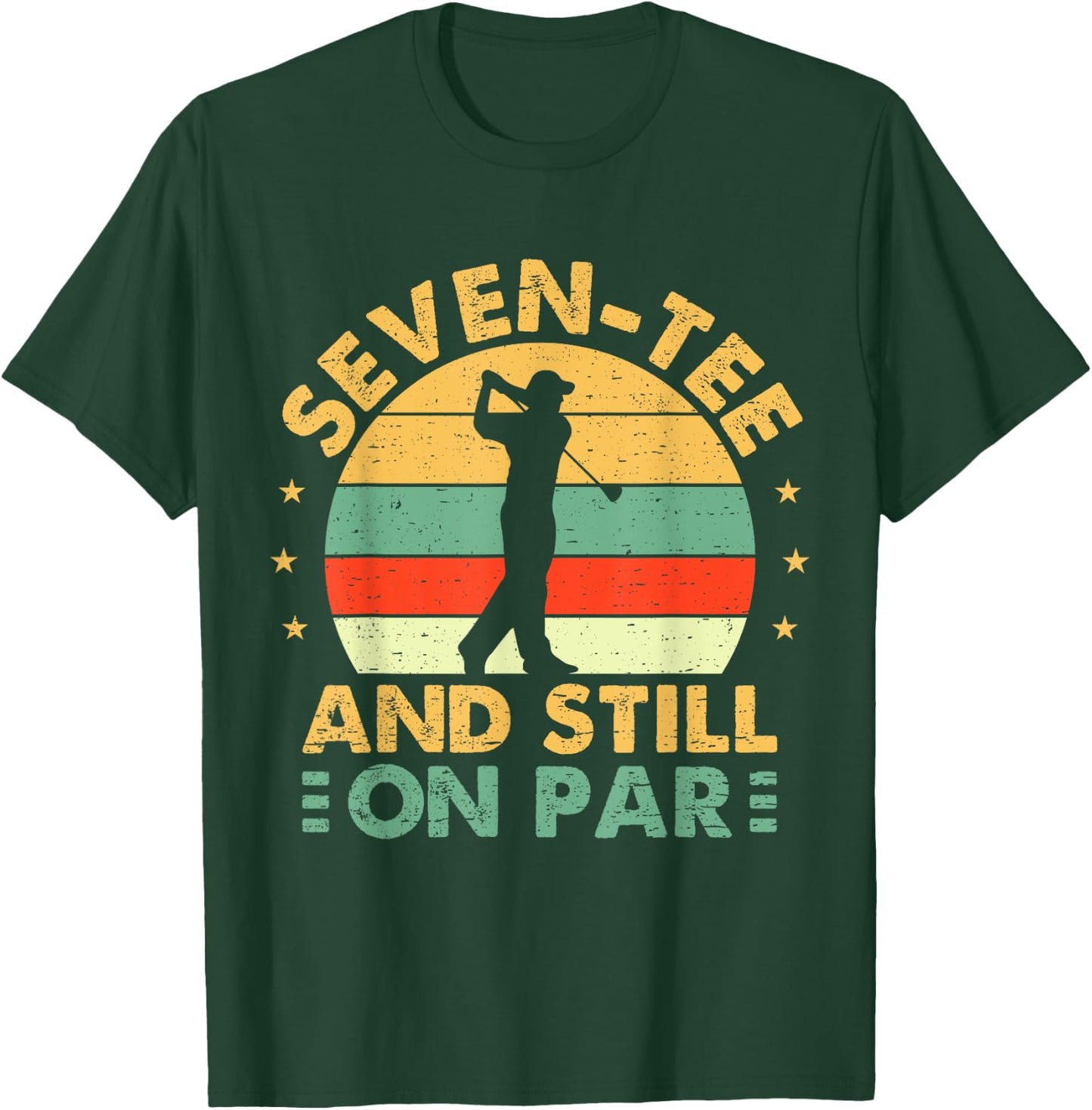 Funny 70th Birthday Golf Men Golfing 70 Year Old Golfer T-Shirt - T-Shirt | Forest