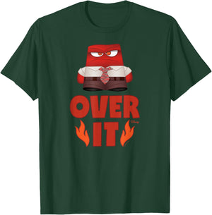 Inside Out - Anger Character Over It T-Shirt - T-Shirt | Forest