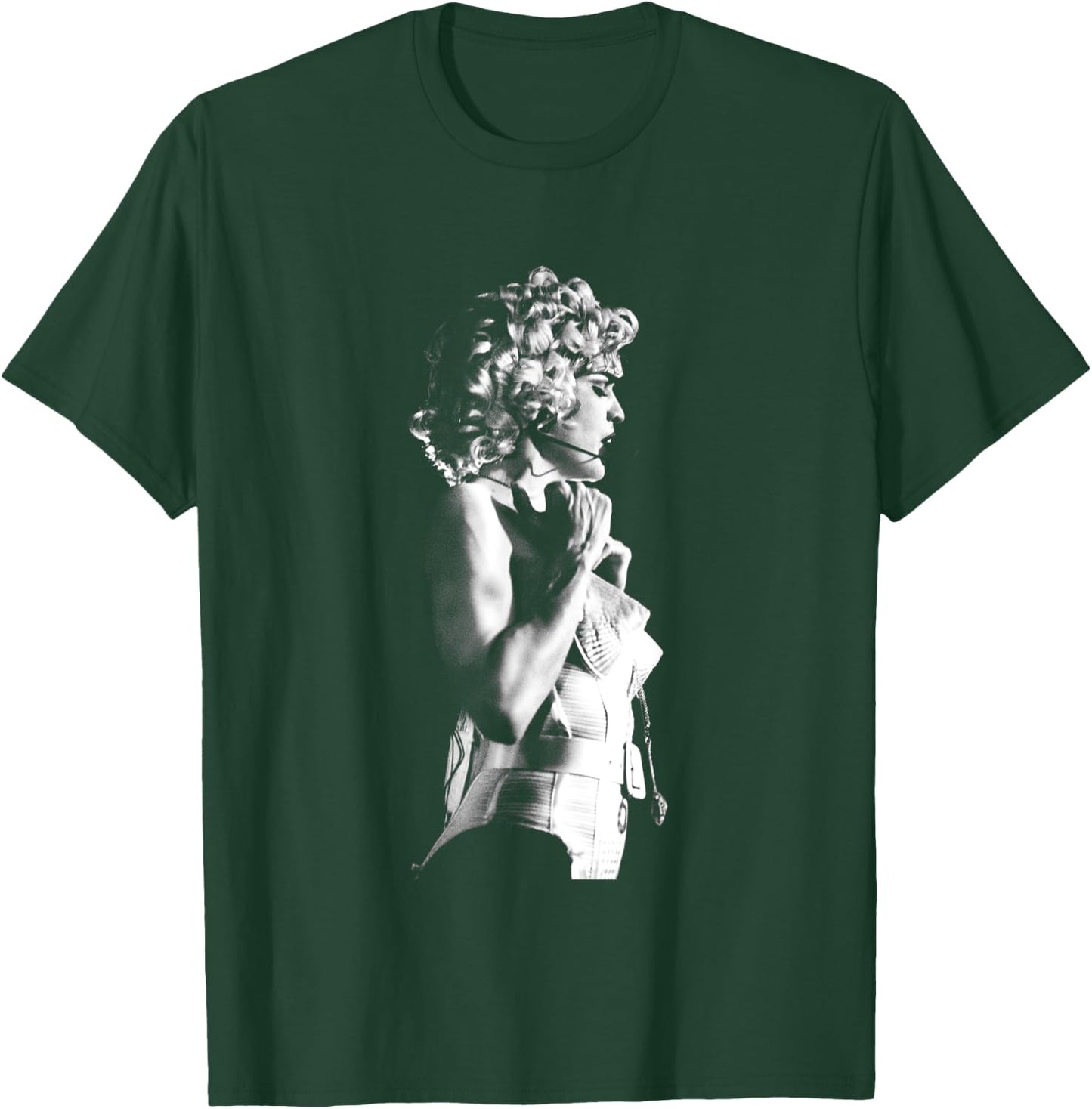 Madonna Live B&W Blonde Ambition Tour By Stephen Wright T-Shirt - T-Shirt | Forest