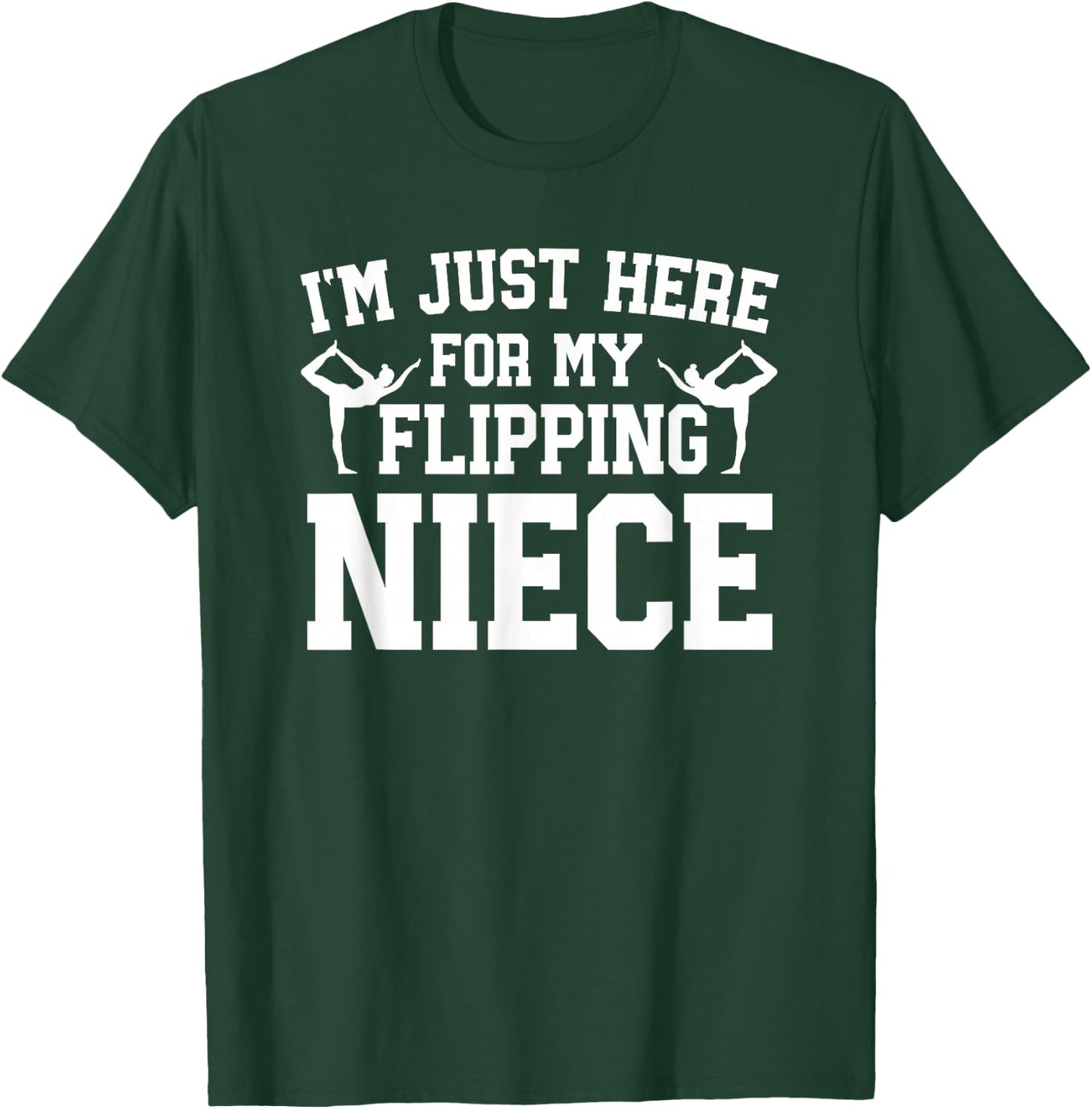 My Flipping Niece Gymnastics Uncle Of A Gymnast Uncle T-Shirt - T-Shirt | Forest
