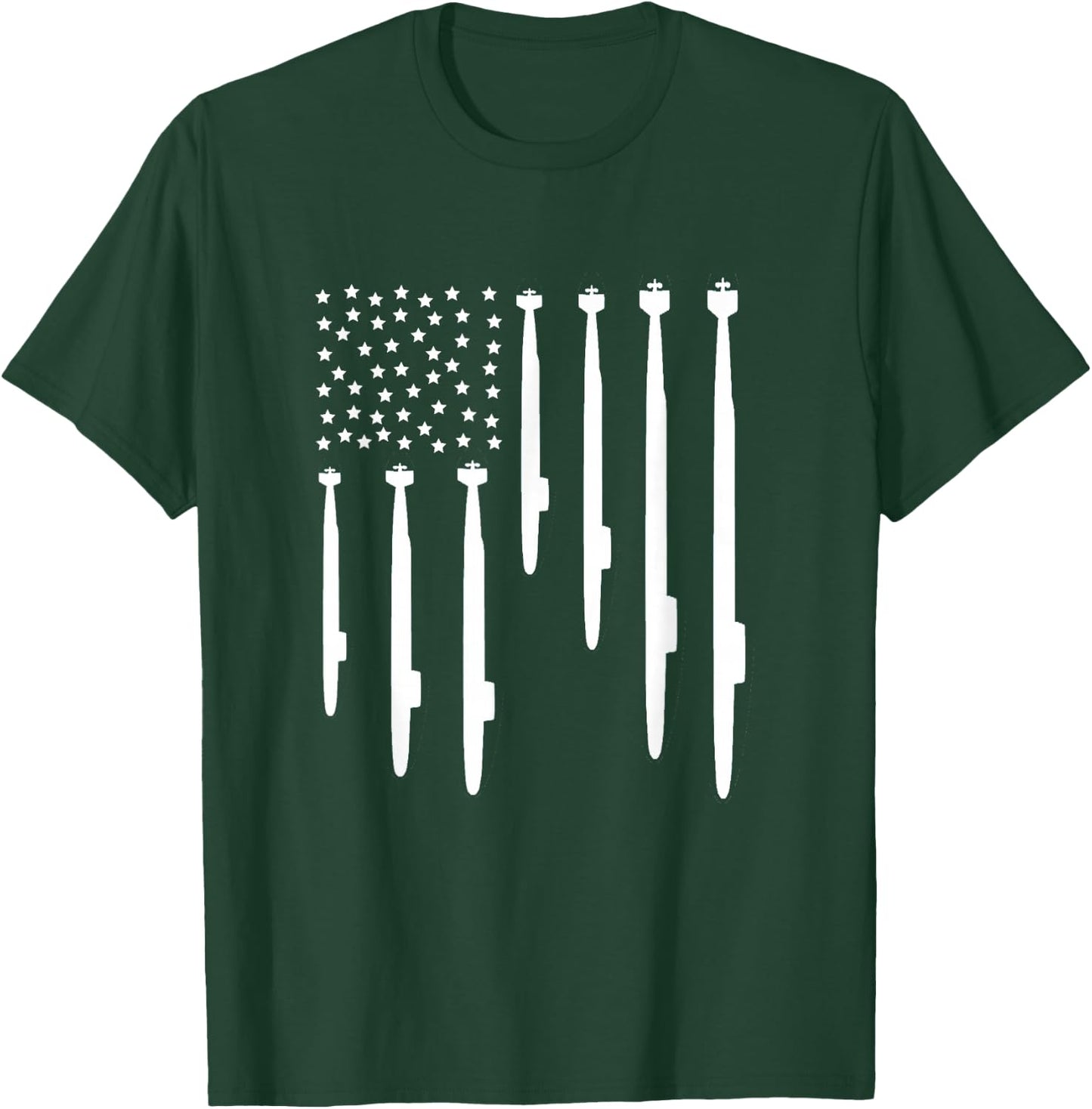 US Submarine Veteran Flag T-Shirt - T-Shirt | Forest