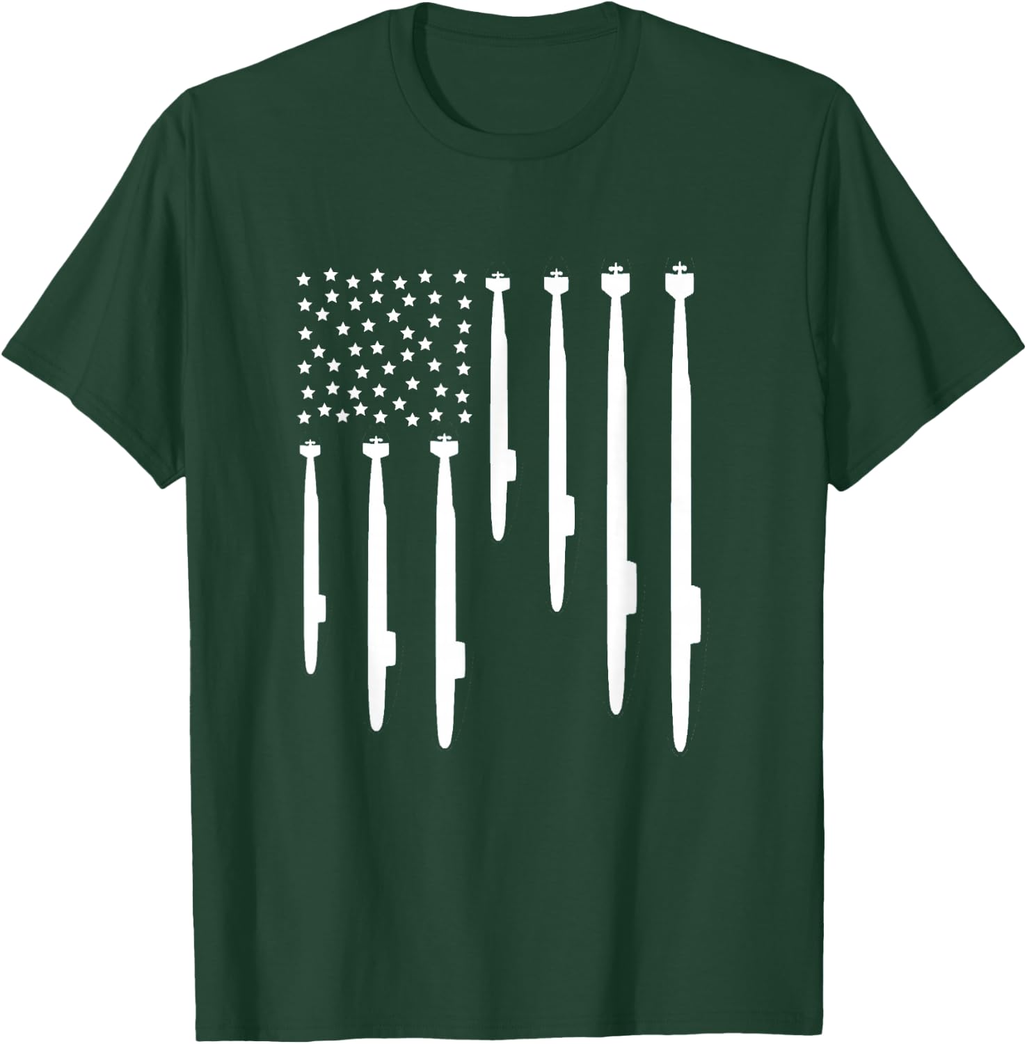 US Submarine Veteran Flag T-Shirt - T-Shirt | Forest