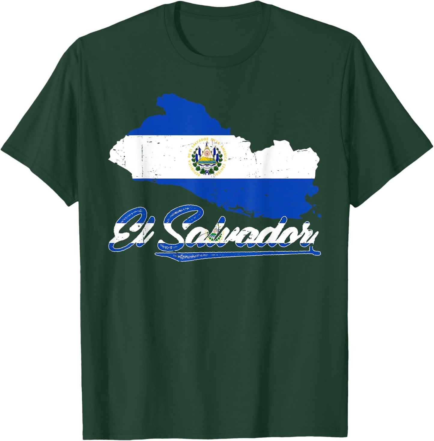 El Salvador National Hispanic Heritage Month Salvadoran Flag T-Shirt - T-Shirt | Forest