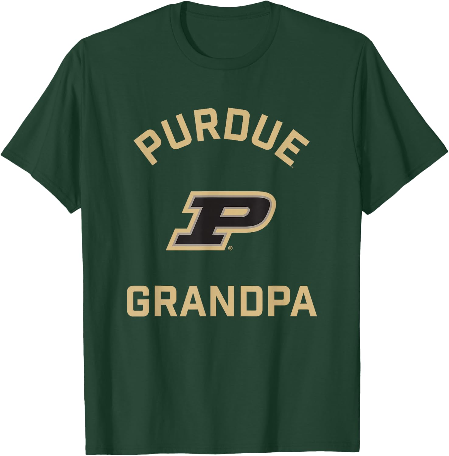 Purdue University Boilermakers Arched Grandpa T-Shirt - T-Shirt | Forest