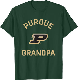 Purdue University Boilermakers Arched Grandpa T-Shirt - T-Shirt | Forest