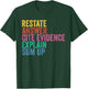 Races Writing Strategy Funny Text Evidence English Teacher T-Shirt - T-Shirt | Forest