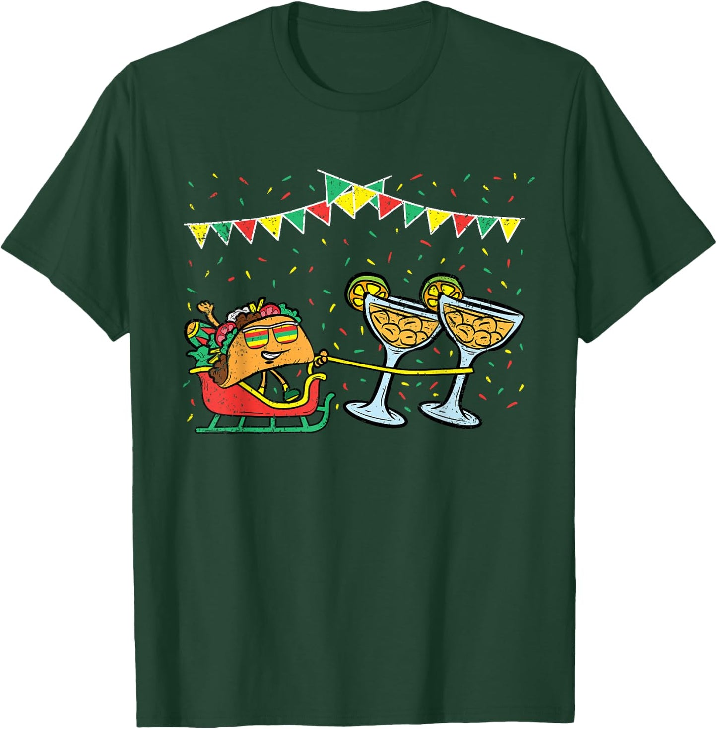 Taco Margarita Cinco De Mayo Mexican Food Fiesta Party T-Shirt - T-Shirt | Forest