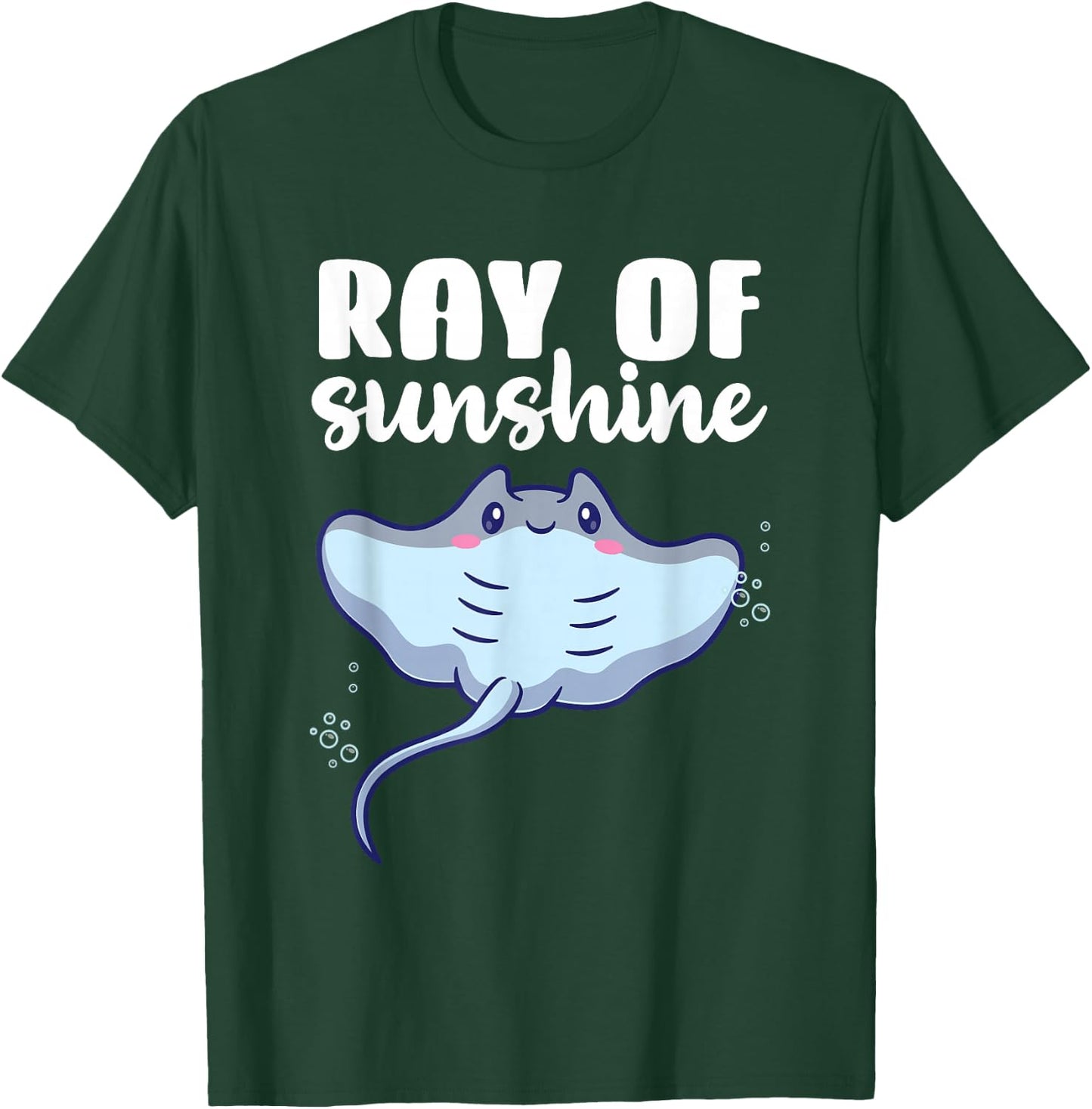 Ray Of Sunshine Stingray Manta Ray Kawaii T-Shirt - T-Shirt | Forest