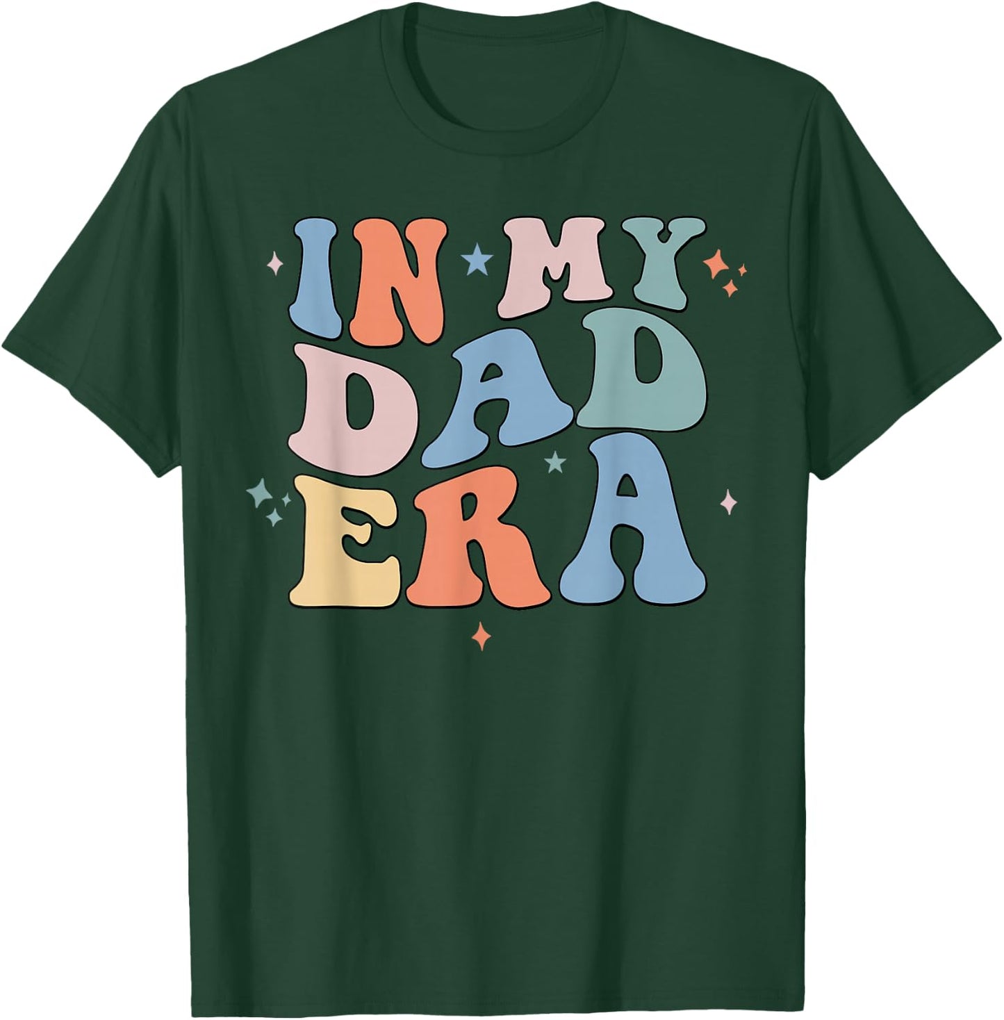 In My Dad Era Retro Groovy Father's Day T-Shirt - T-Shirt | Forest