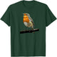 Robin Bird Watching Redbreast Birding Gift T-Shirt - T-Shirt | Forest