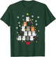 Christmas Tree Cat Women Kids T-Shirt - T-Shirt | Forest