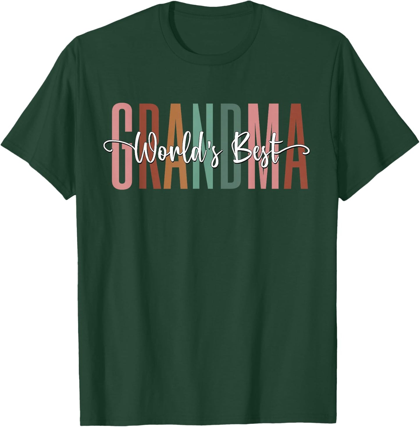 World's Greatest Grandma shirt Baby Grandmother Announcement T-Shirt - T-Shirt | Forest