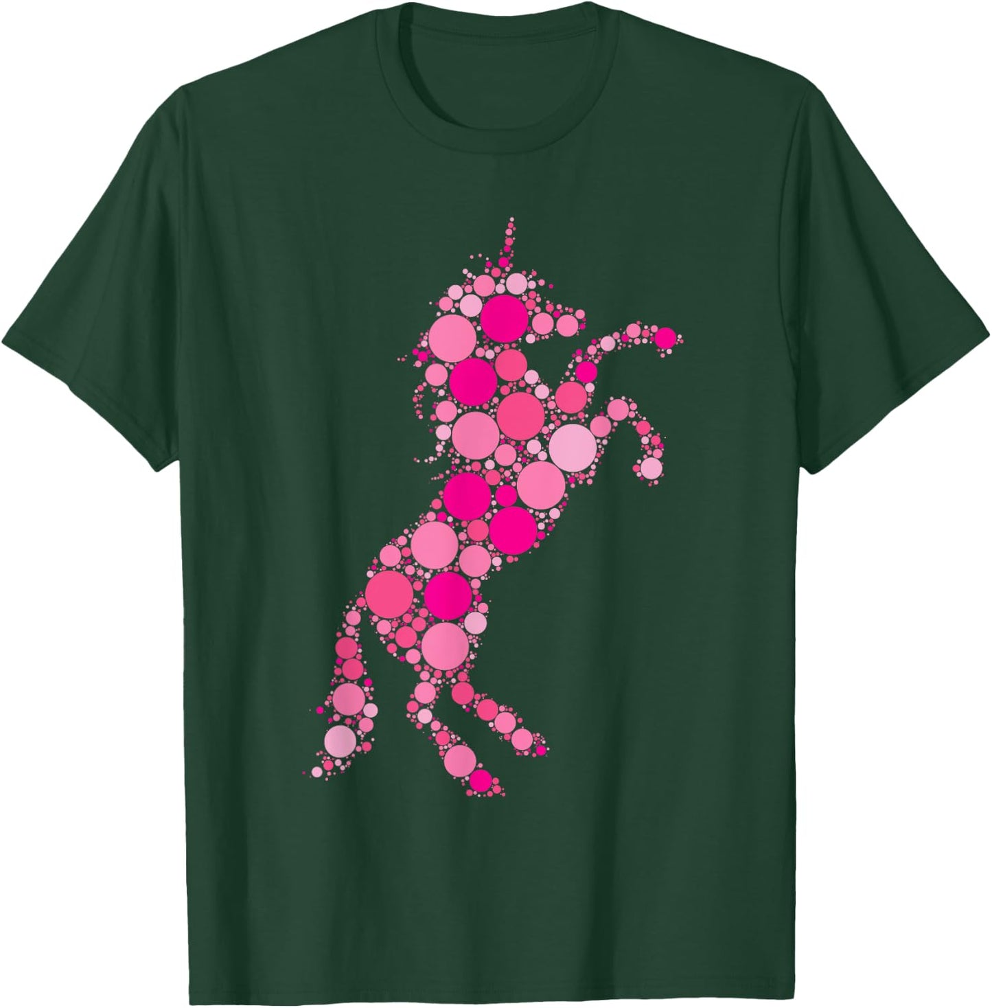 Pink Polka Dot Unicorn International Dot Day T-Shirt - T-Shirt | Forest
