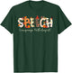 Speech Language Pathologist SLP Pumpkin Fall Thanksgiving T-Shirt - T-Shirt | Forest