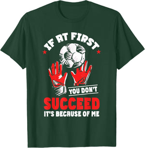 Kids Soccer Goalie Funny Goal Goalkeeper T-Shirt - T-Shirt | Forest