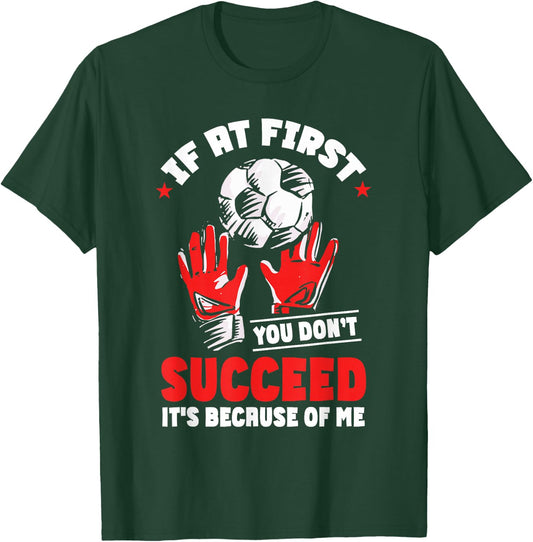 Kids Soccer Goalie Funny Goal Goalkeeper T-Shirt - T-Shirt | Forest