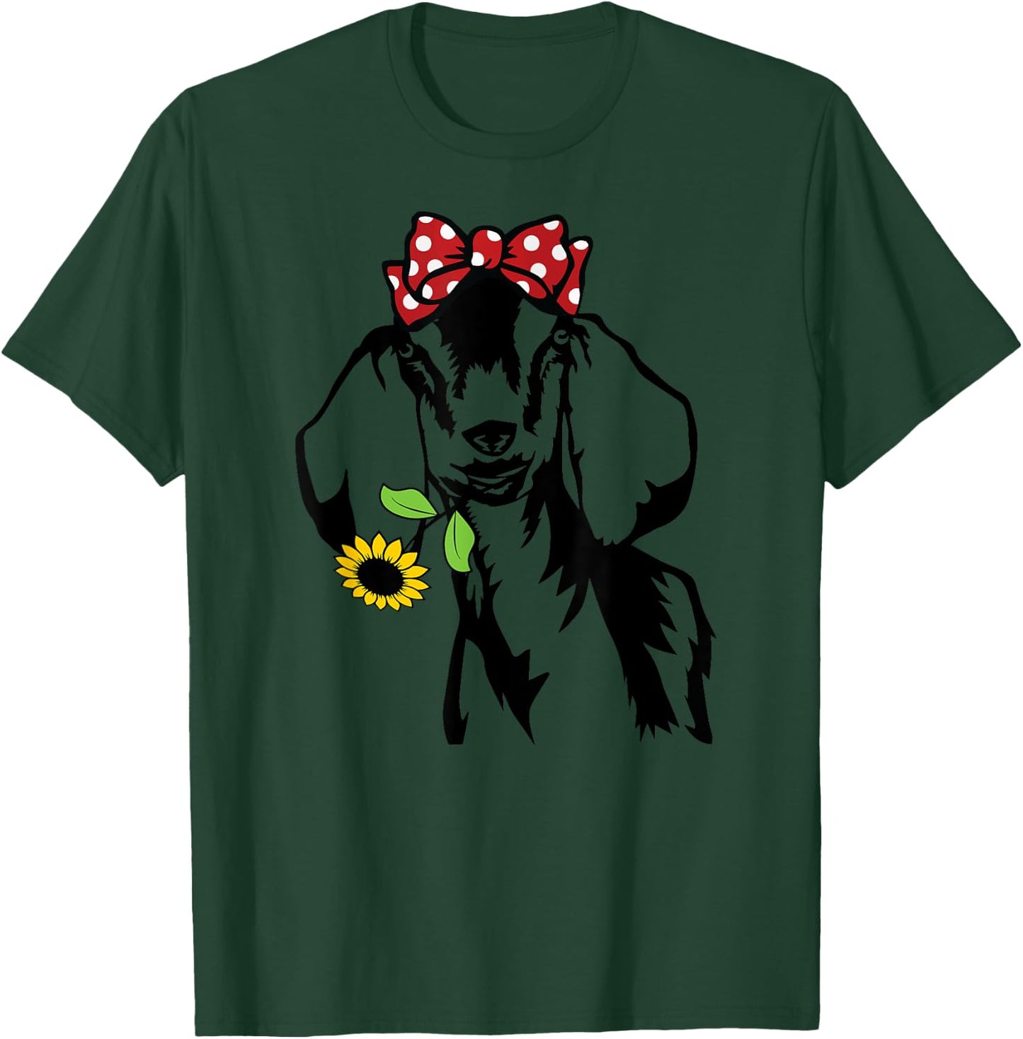 Goat mom goat sunflower, nubain goat T-Shirt - T-Shirt | Forest