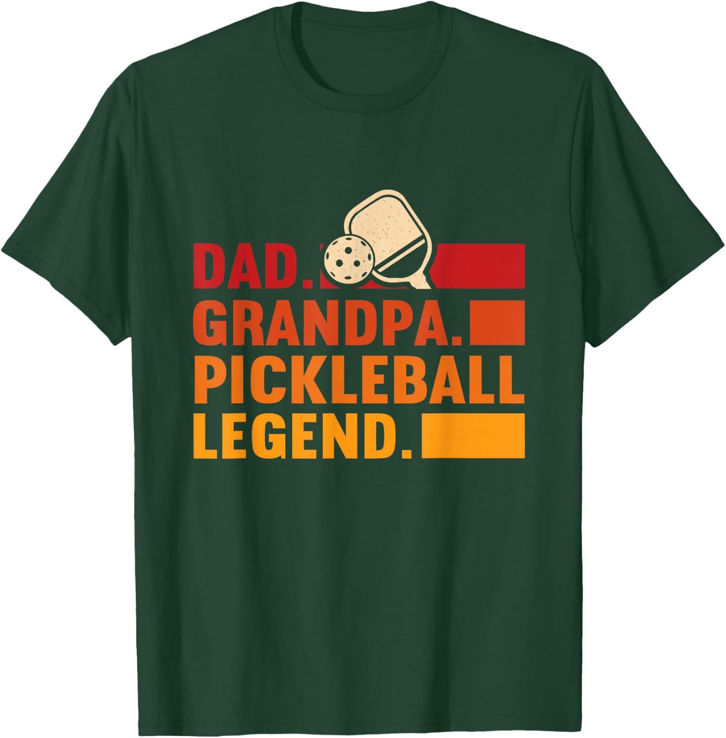 Pickleball Grandpa Dad Grandpa Pickleball Legend T-Shirt - T-Shirt | Forest
