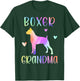Boxer Grandma Boxer Dog Nana Rainbow Watercolor T-Shirt - T-Shirt | Forest