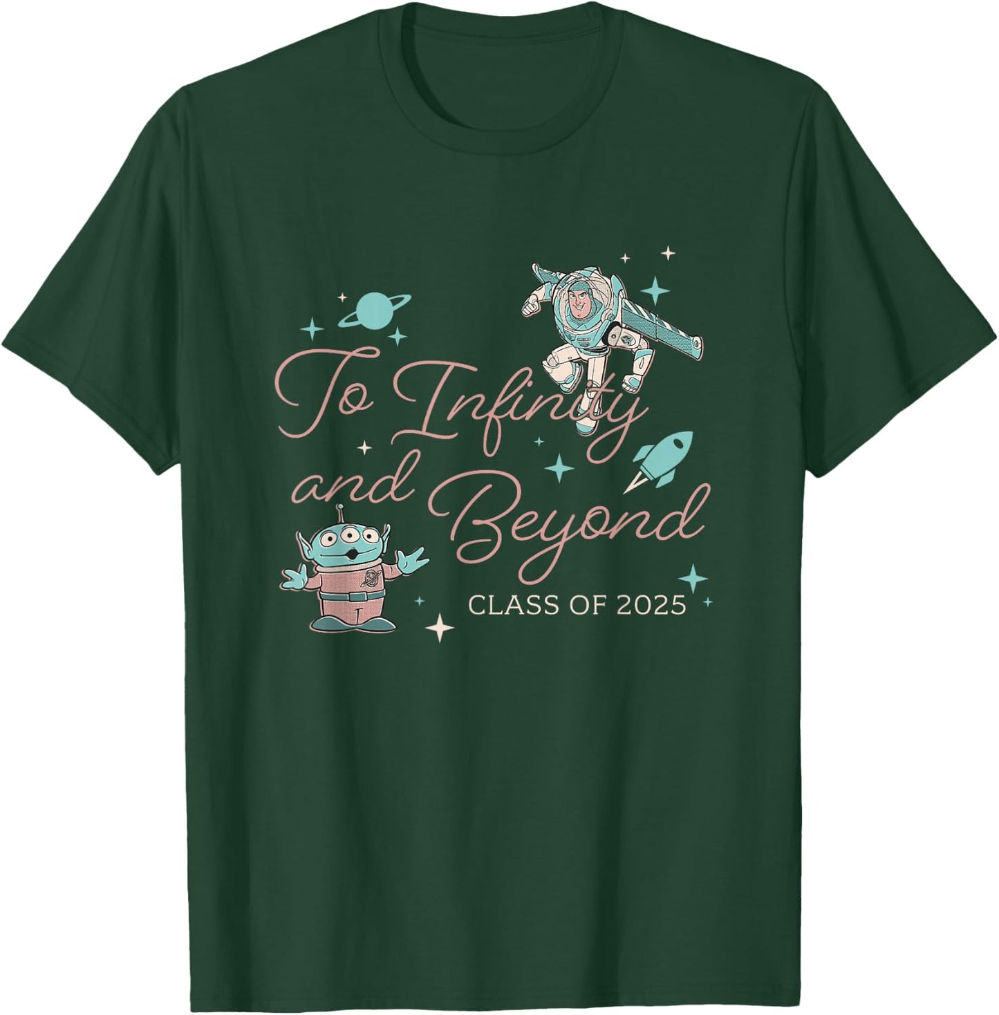 Disney Pixar Toy Story To Infinity And Beyond Retro Logo T-Shirt - T-Shirt | Forest