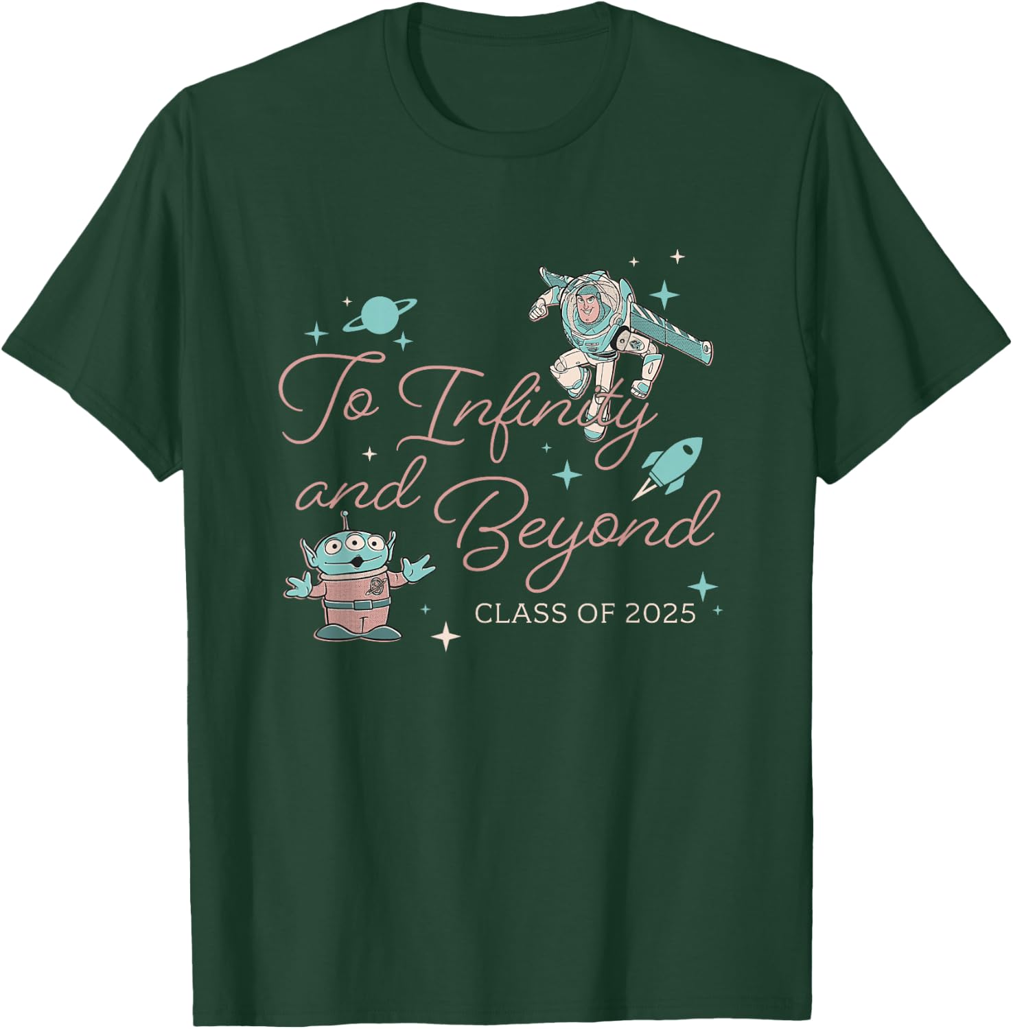 Disney Pixar Toy Story To Infinity And Beyond Retro Logo T-Shirt - T-Shirt | Forest