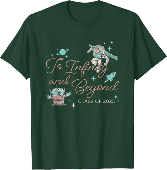 Disney Pixar Toy Story To Infinity And Beyond Retro Logo T-Shirt - T-Shirt | Forest