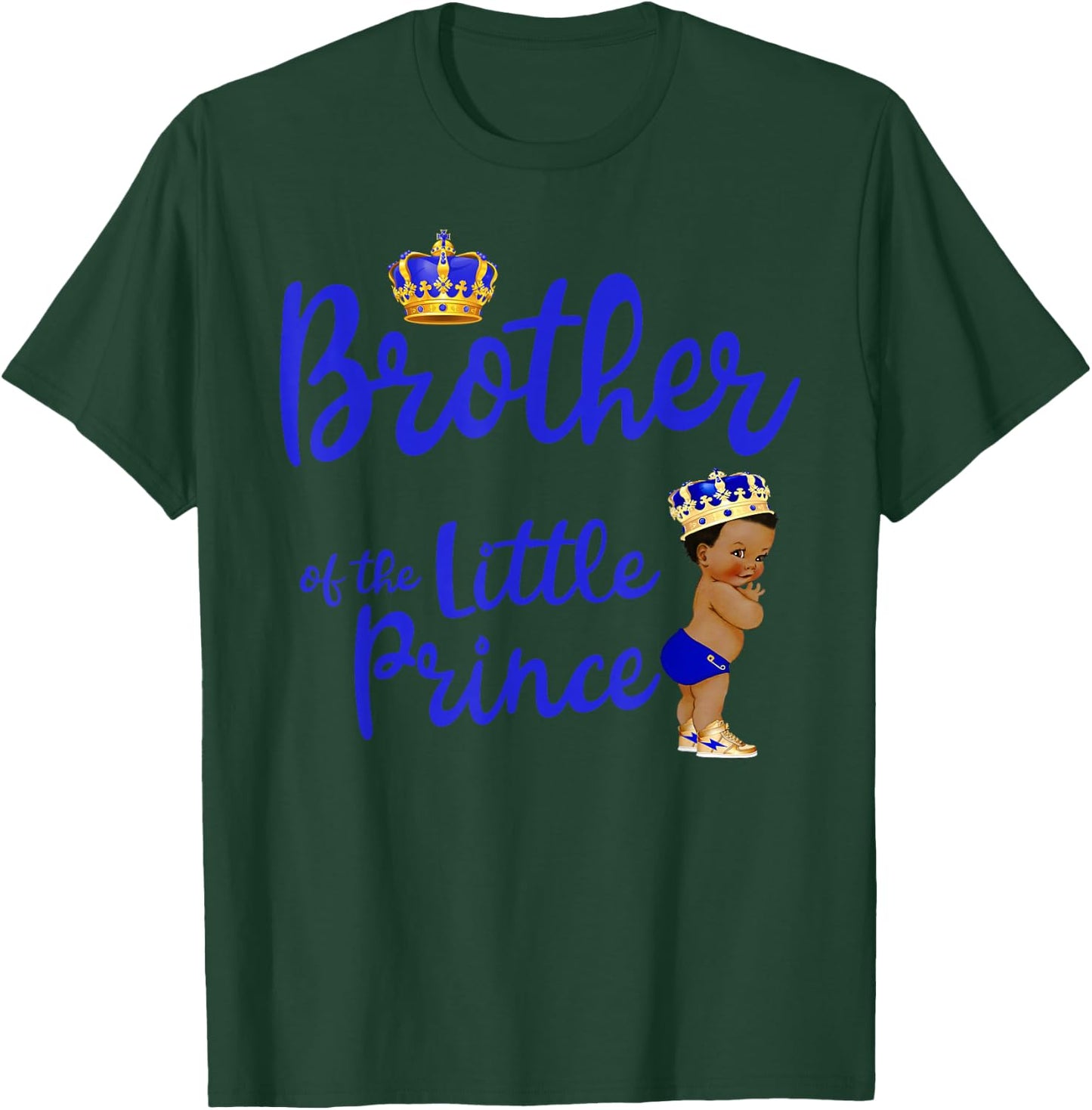 Brother Of The Birthday Prince Boy Bday Party Idea T-Shirt - T-Shirt | Forest