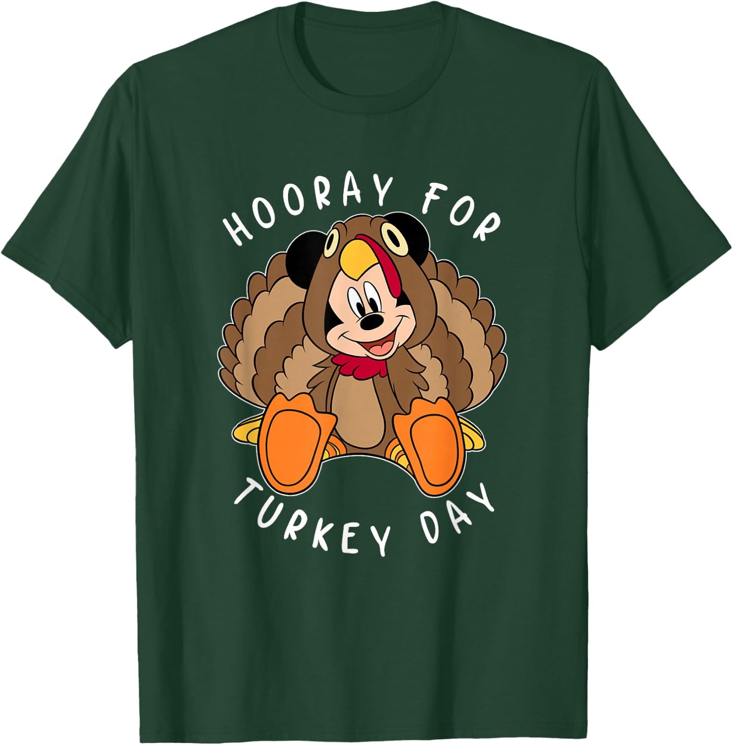 Disney Mickey and Friends Thanksgiving Hooray for Turkey Day T-Shirt - T-Shirt | Forest