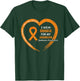I Wear Orange For My Grandson Leukemia Awareness Graphic T-Shirt - T-Shirt | Forest