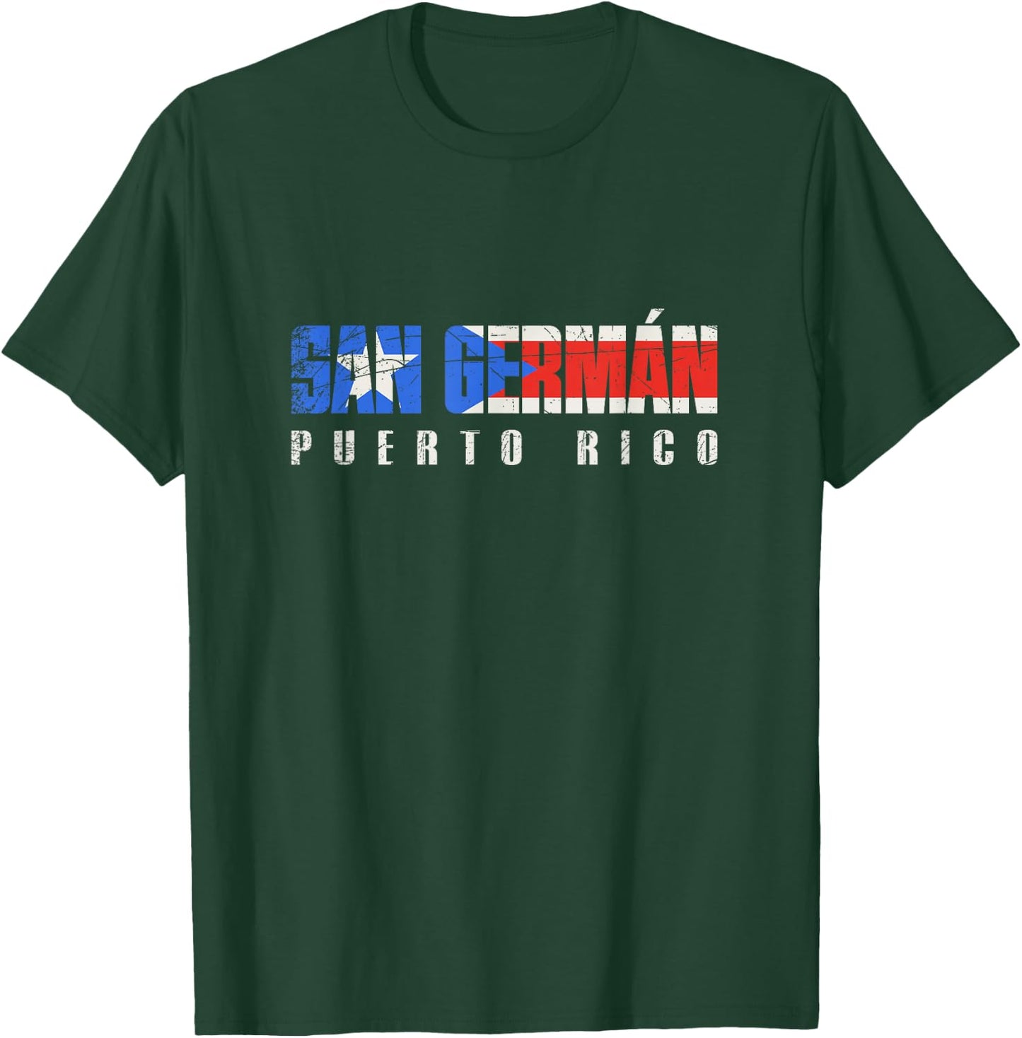 San Germán Puerto Rico, Puerto Rican flag T-Shirt - T-Shirt | Forest
