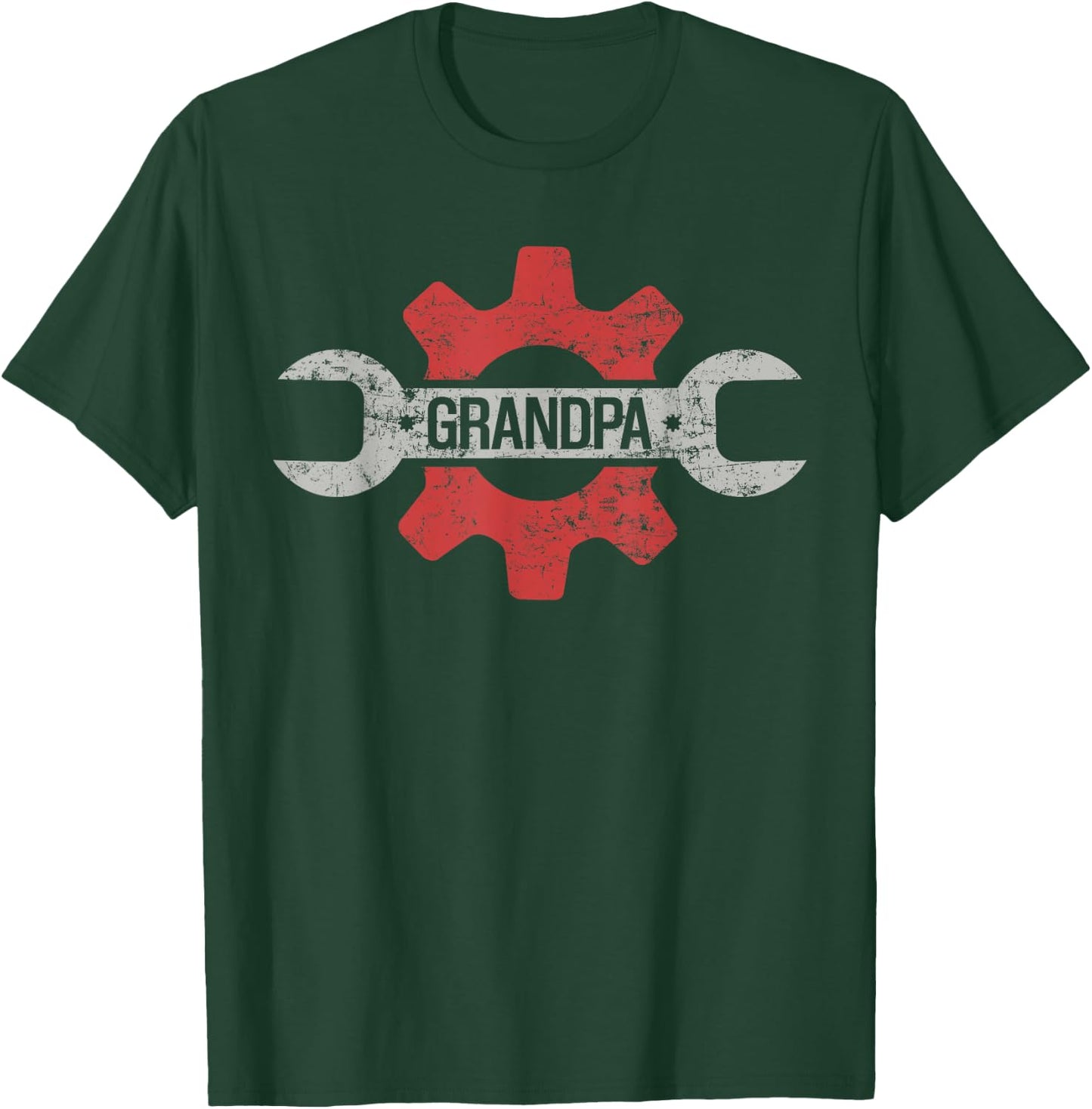Grandpa Garage Grandpa Car Mechanic Grandpa T-Shirt - T-Shirt | Forest