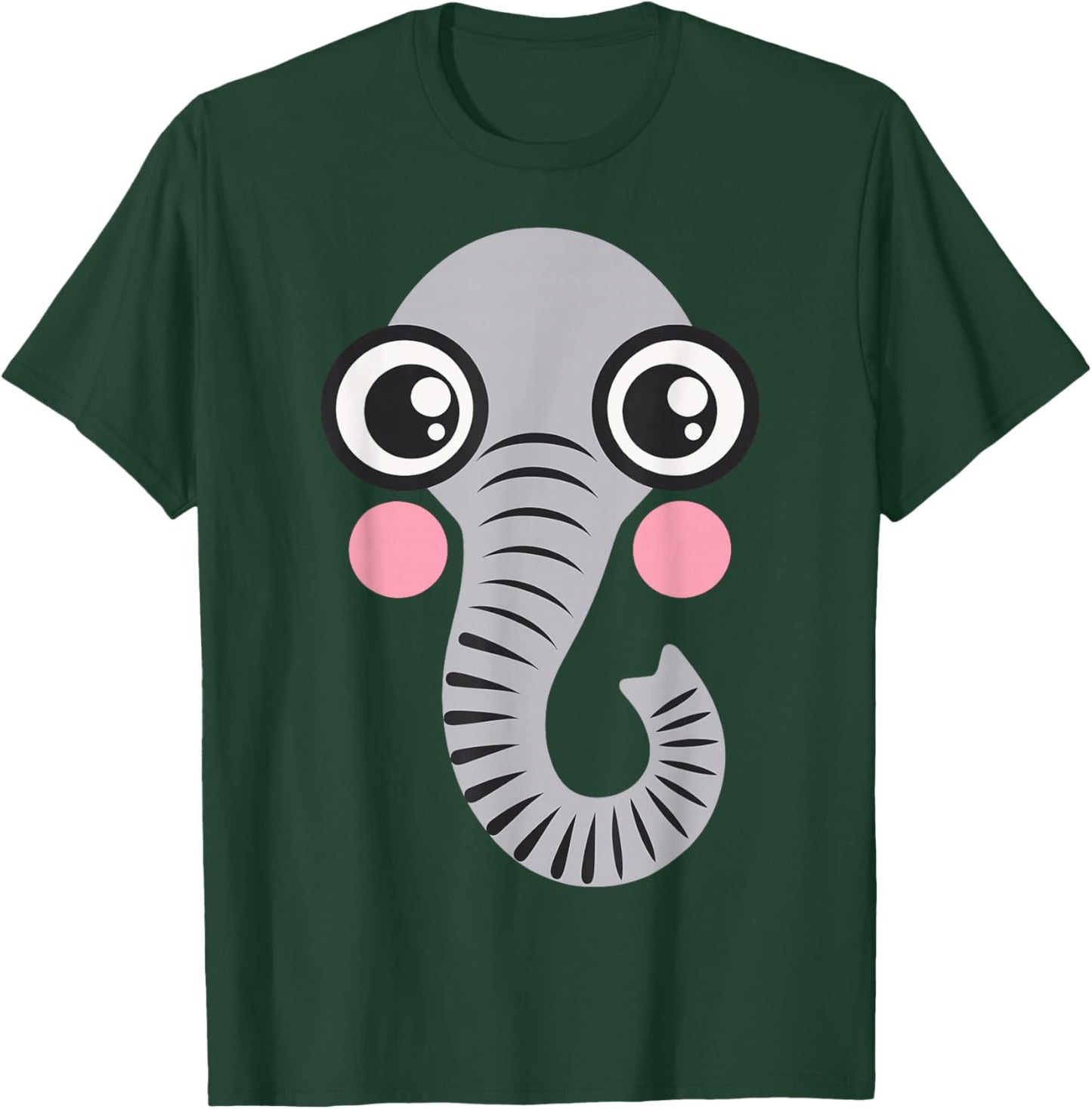 Elephant Shirt Adult Kids Men Women Elephant Face Costume T-Shirt - T-Shirt | Forest