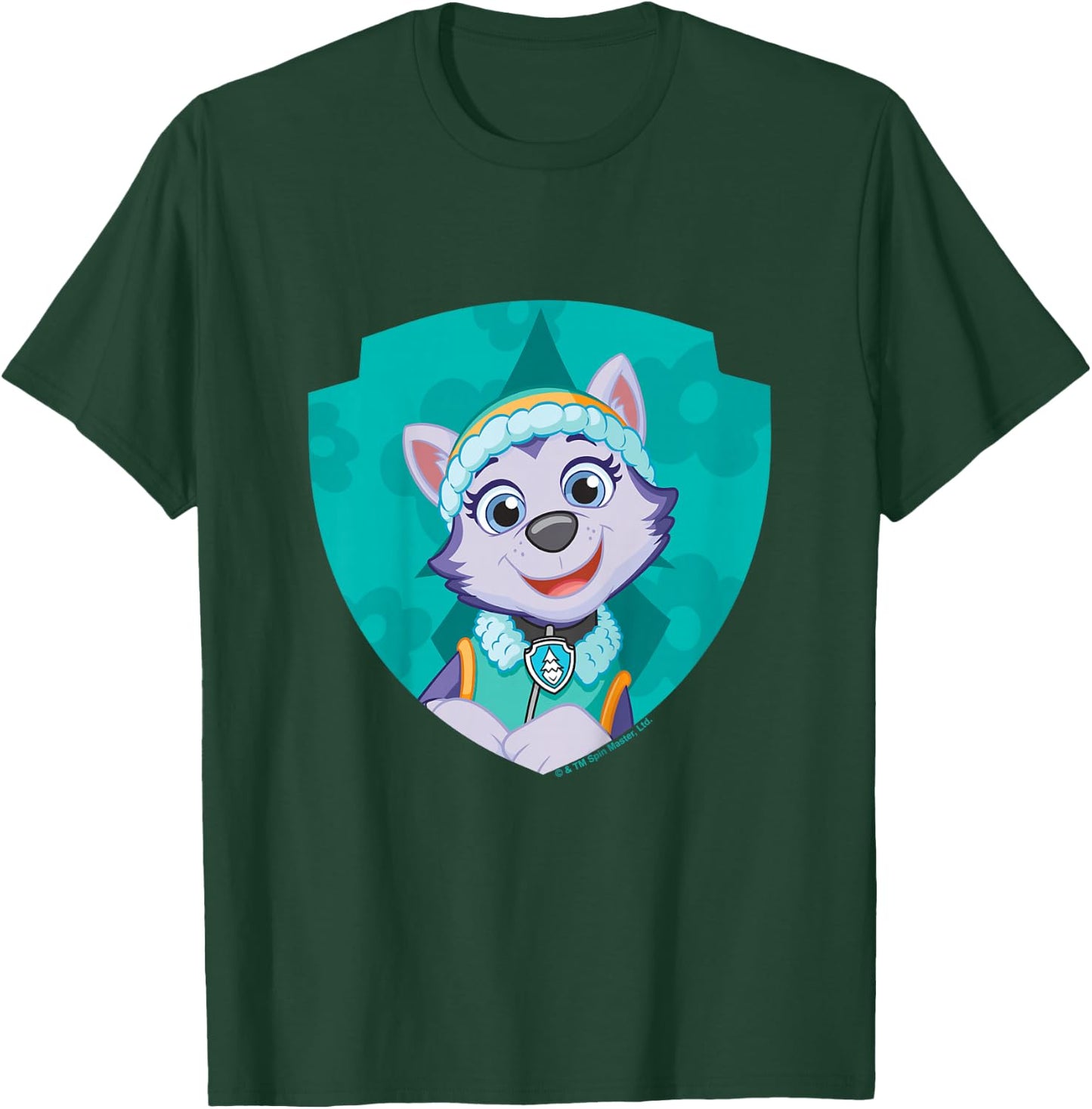 PAW Patrol Everest Big Chest Shield Emblem T-Shirt - T-Shirt | Forest