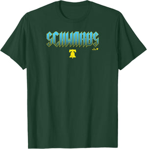 Kyle Schwarber: Philadelphia City Edition Text T-Shirt - T-Shirt | Forest