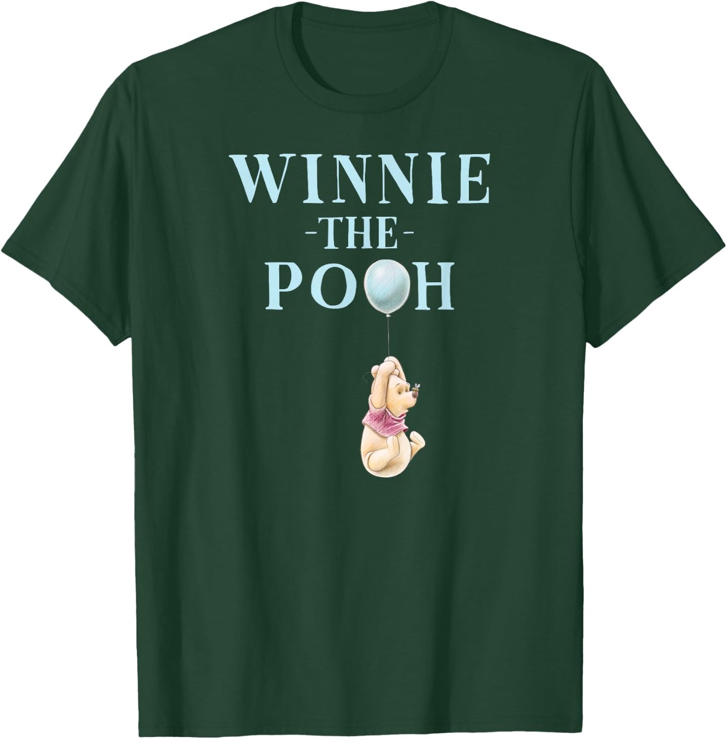 Winnie the Pooh - Pooh With Blue Balloon T-Shirt - T-Shirt | Forest