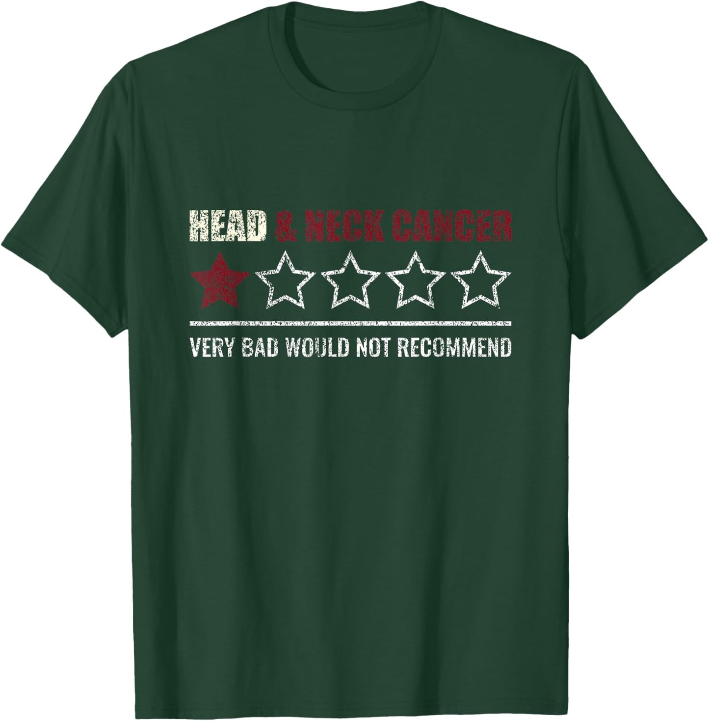 Funny Head & Neck Cancer Would Not Recommend Survivor T-Shirt - T-Shirt | Forest