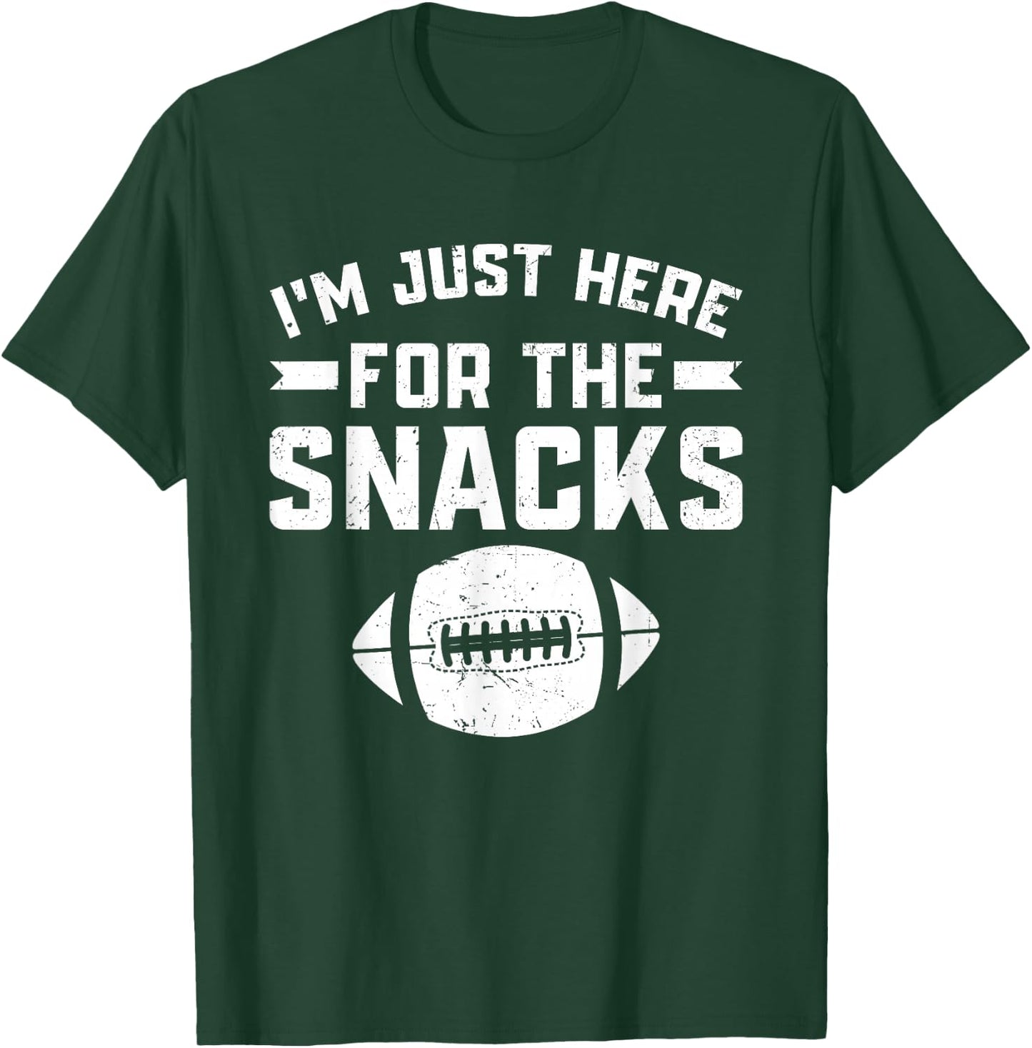 I'm Just Here for the Snacks Funny Fantasy Football League T-Shirt - T-Shirt | Forest