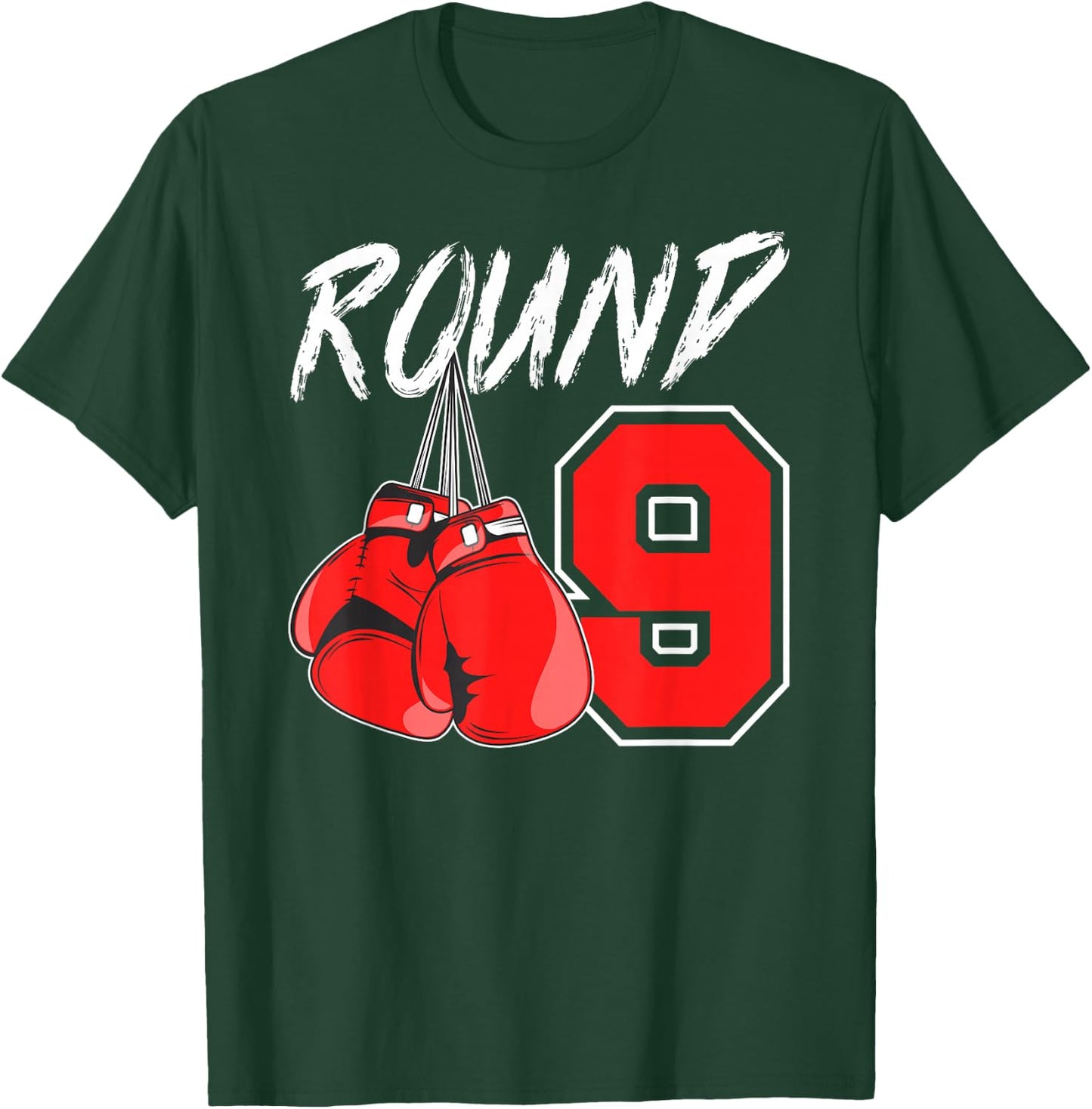 9th Birthday Boxing Boy 9 Year Old Boxer Bday Party T-Shirt - T-Shirt | Forest