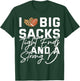 I Love Big Sacks Tight Ends And A Strong D Football Saying T-Shirt - T-Shirt | Forest