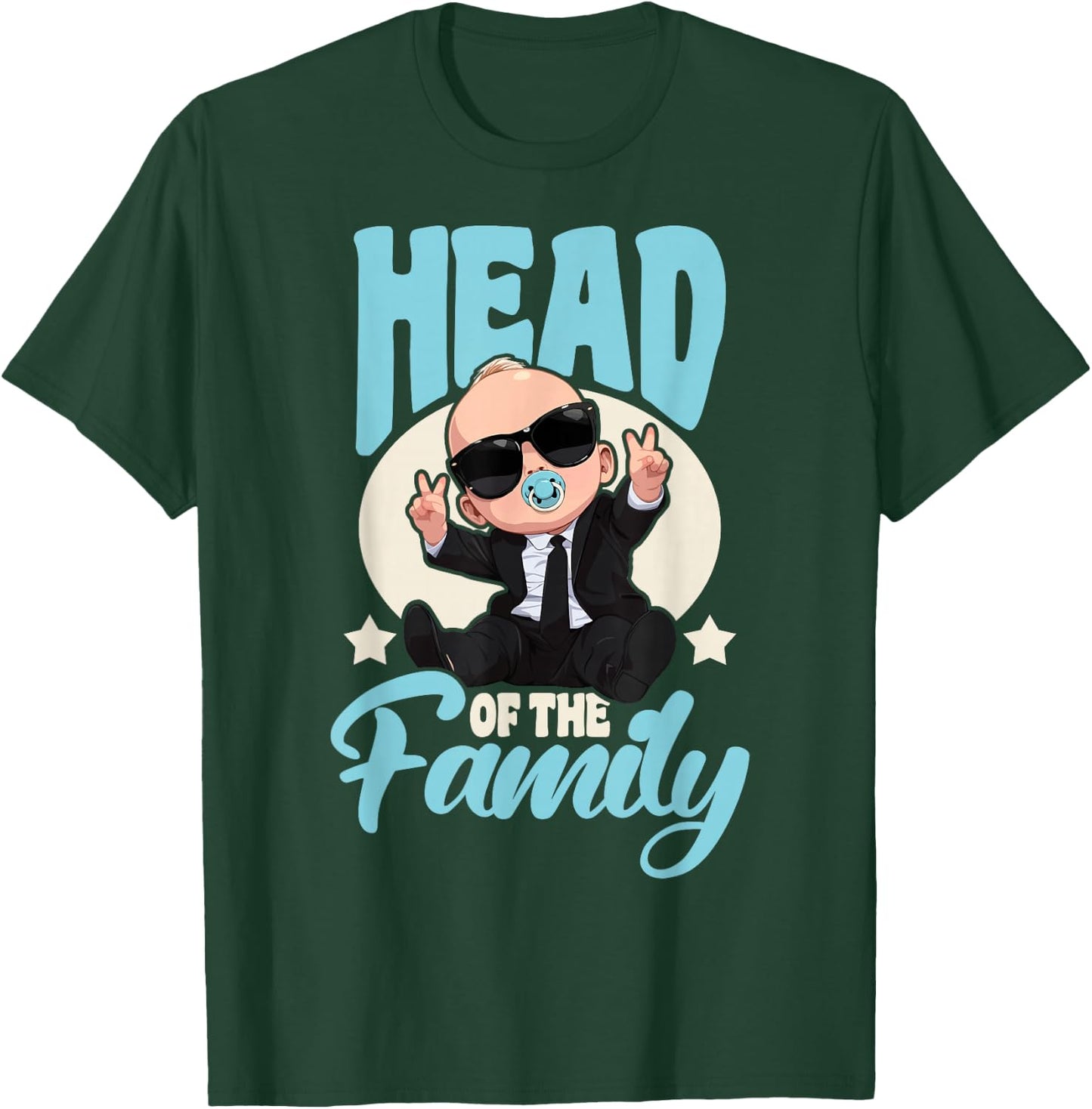 Baby Boss Head of The Family Like A Boss Kids T-Shirt - T-Shirt | Forest