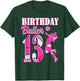 13th Birthday Volleyball Themed 13 Year Old Birthday Baller T-Shirt - T-Shirt | Forest