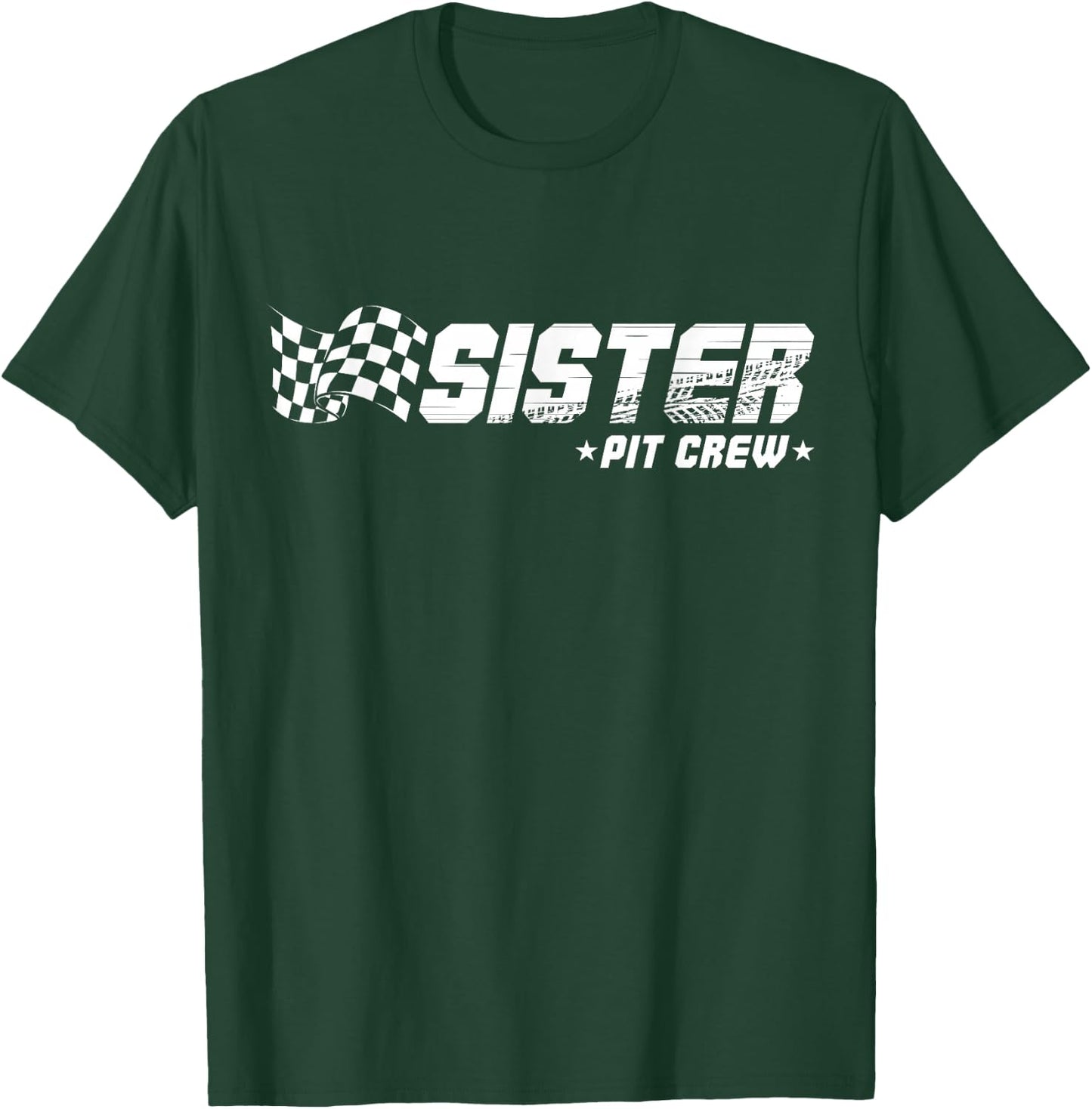 Sister Pit Crew Race Car Birthday Family Racing T-Shirt - T-Shirt | Forest
